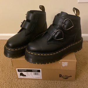 Devon hearts Doc Martens, only used twice. Perfect condition